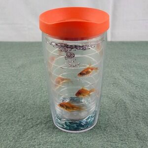 Goldfish Tervis Cup‎ w/ Lids 10oz Orange Fish water Aquarium